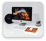 Poste de travail iMac avec accessoires