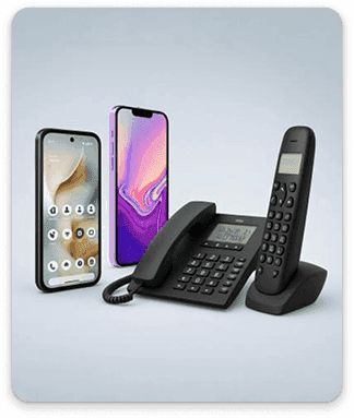 Smartphones et téléphone fixe pour la téléphonie d'entreprise